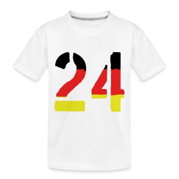 24 symbole de chiffres Allemagne - T-shirt bio Premium Enfant - blanc - Devant