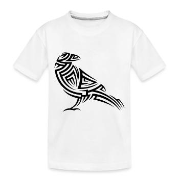 Tatouage tribal Crow - T-shirt bio Premium Enfant - blanc - Devant
