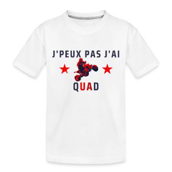 J Peux Pas j ai quad - T-shirt bio Premium Enfant - blanc - Devant