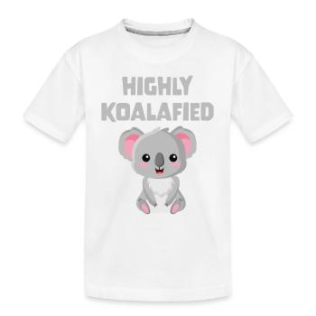Hautement koalafié - T-shirt bio Premium Enfant - blanc - Devant