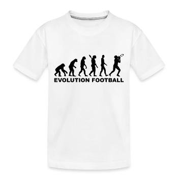 Football - Kinder Premium Bio T-Shirt - Weiß - Vorne