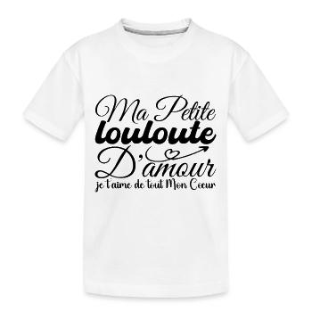 Süßes Geschenk der Liebe, mein Schatz, ich liebe dich - Kinder Premium Bio T-Shirt - Weiß - Vorne