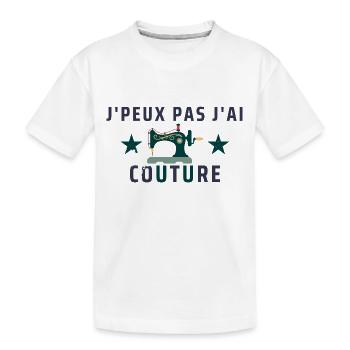 J peux pas j ai couture - T-shirt bio Premium Enfant - blanc - Devant