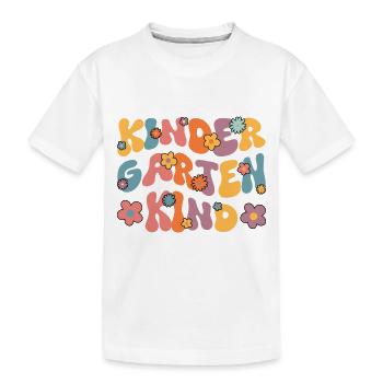 Je suis un enfant de maternelle maternelle licorne - T-shirt bio Premium Enfant - blanc - Devant
