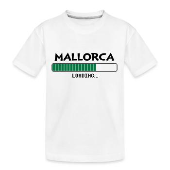 Mallorca loading Ladebalken - Kinder Premium Bio T-Shirt - Weiß - Vorne