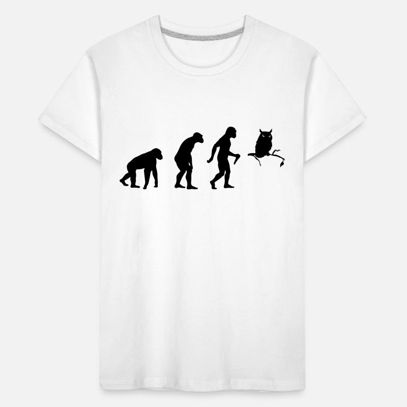 L'évolution du hibou T-shirt bio Premium Enfant