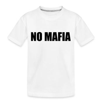 NO MAFIA - Kinder Premium Bio T-Shirt - Weiß - Vorne