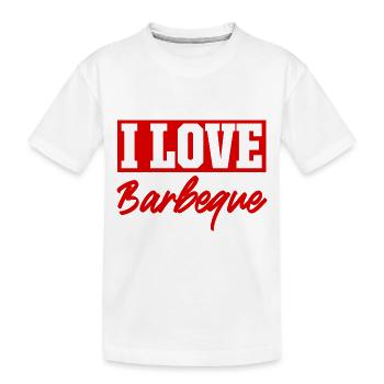 J’adore le barbecue - T-shirt bio Premium Enfant - blanc - Devant