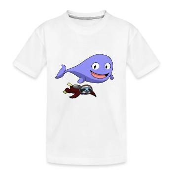 Plongée sous-marine Paresseux Animal Plongée I Cadeau - T-shirt bio Premium Enfant - blanc - Devant