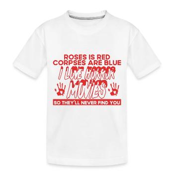 Horror Movie Spooky Movies Slasher Movie Gift - Kids' Premium Organic T-Shirt - white - Front