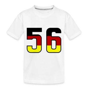 56 Symbole numérique Allemagne - T-shirt bio Premium Enfant - blanc - Devant