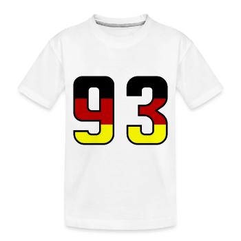 93 Symbole numérique Allemagne - T-shirt bio Premium Enfant - blanc - Devant