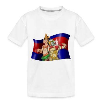 Cambodge Reamker Danse Khmer Apsara I Cadeau - T-shirt bio Premium Enfant - blanc - Devant