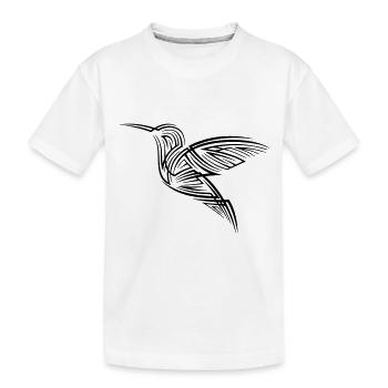 Tatouage tribal de colibri - T-shirt bio Premium Enfant - blanc - Devant