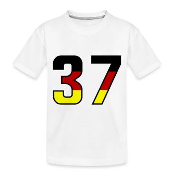 37 Symbole numérique Allemagne - T-shirt bio Premium Enfant - blanc - Devant
