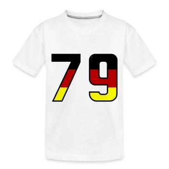 79 Symbole numérique Allemagne - T-shirt bio Premium Enfant - blanc - Devant
