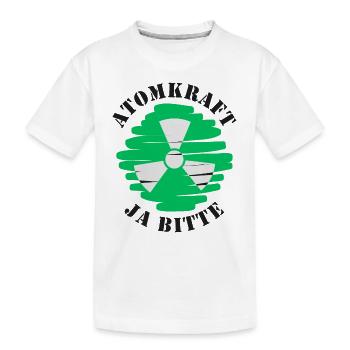 Atomkraft, Ja bitte, Kernenergie - Kinder Premium Bio T-Shirt - Weiß - Vorne