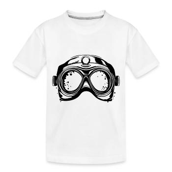 Goggles Diving Scuba Symbol - Kids' Premium Organic T-Shirt - white - Front