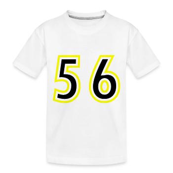 56 Nombre Collège - T-shirt bio Premium Enfant - blanc - Devant