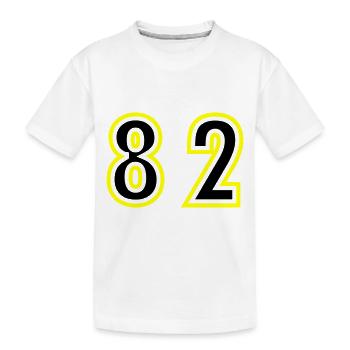 82 Zahl College - Kinder Premium Bio T-Shirt - Weiß - Vorne