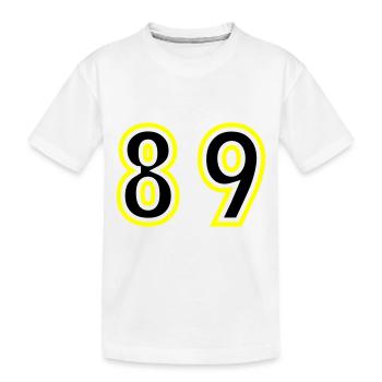89 Nombre Collège - T-shirt bio Premium Enfant - blanc - Devant