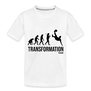 Fussball kicken Fußballspieler - Kinder Premium Bio T-Shirt - Weiß - Vorne