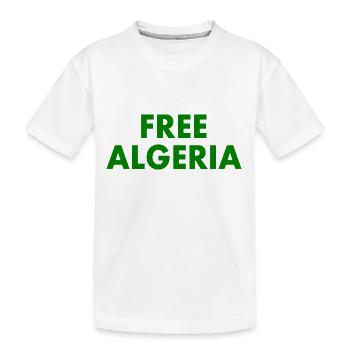 Algerien - Kinder Premium Bio T-Shirt - Weiß - Vorne