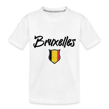 Bruxelles Belgique - T-shirt bio Premium Enfant - blanc - Devant