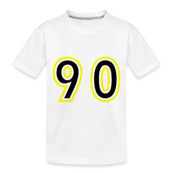 90 Nombre Collège - T-shirt bio Premium Enfant - blanc - Devant