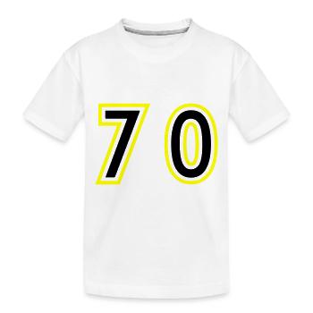 70 Nombre Collège - T-shirt bio Premium Enfant - blanc - Devant