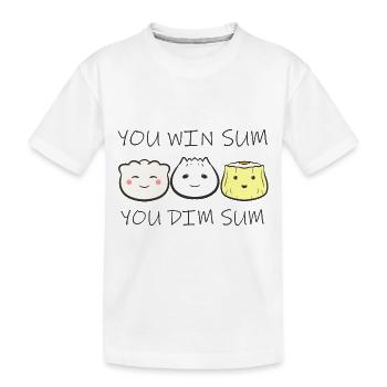 Cuisine asiatique chinoise Dim Sum I Cadeau - T-shirt bio Premium Enfant - blanc - Devant