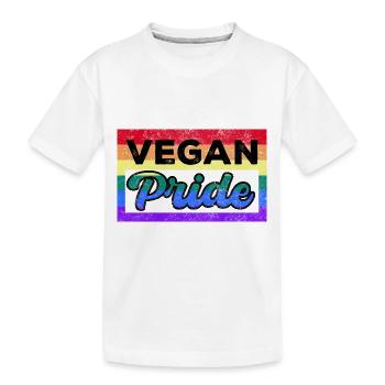 Vegan Vegetarian LGBT Gay Lesbian I Gift - Kids' Premium Organic T-Shirt - white - Front