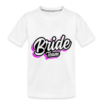 Mariage de l’équipe Mariage - T-shirt bio Premium Enfant - blanc - Devant