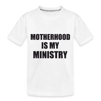 La maternité est mon ministère - T-shirt bio Premium Enfant - blanc - Devant