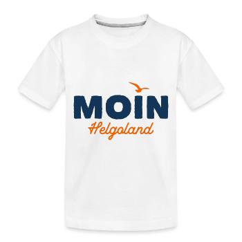 Nordsee Moin Helgoland - Kinder Premium Bio T-Shirt - Weiß - Vorne