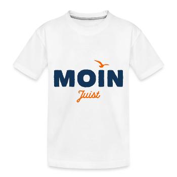 Nordsee Moin Juist - Kinder Premium Bio T-Shirt - Weiß - Vorne