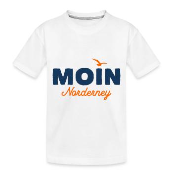 Nordsee Moin Norderney - Kinder Premium Bio T-Shirt - Weiß - Vorne