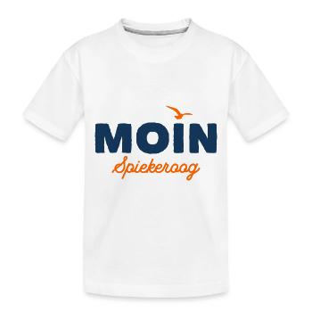 Nordsee Moin Spiekeroog - Kinder Premium Bio T-Shirt - Weiß - Vorne
