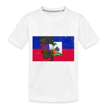 Haiti Haitian Flag Mrs. Princess I Gift - Kids' Premium Organic T-Shirt - white - Front