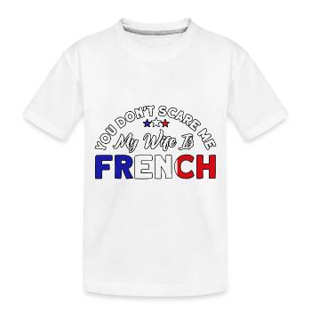 Français Drapeau Français Roots Cadeau - T-shirt bio Premium Enfant - blanc - Devant
