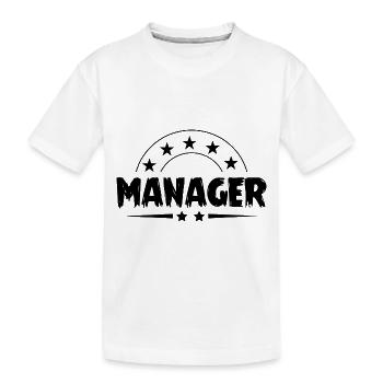 Manager Beruf - Kinder Premium Bio T-Shirt - Weiß - Vorne