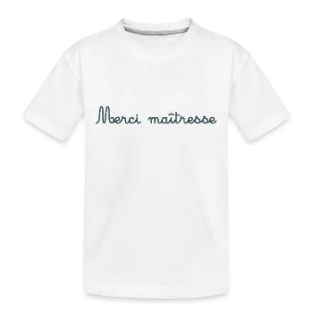 GELIEBTE. VIELEN DANK. DANKE, HERRIN. - Kinder Premium Bio T-Shirt - Weiß - Vorne