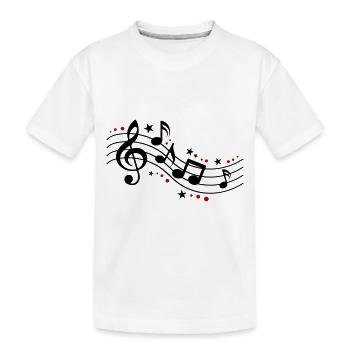 Notes de musique Symboles Musique - T-shirt bio Premium Enfant - blanc - Devant