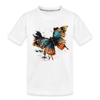 Joli papillon - T-shirt bio Premium Enfant - blanc - Devant