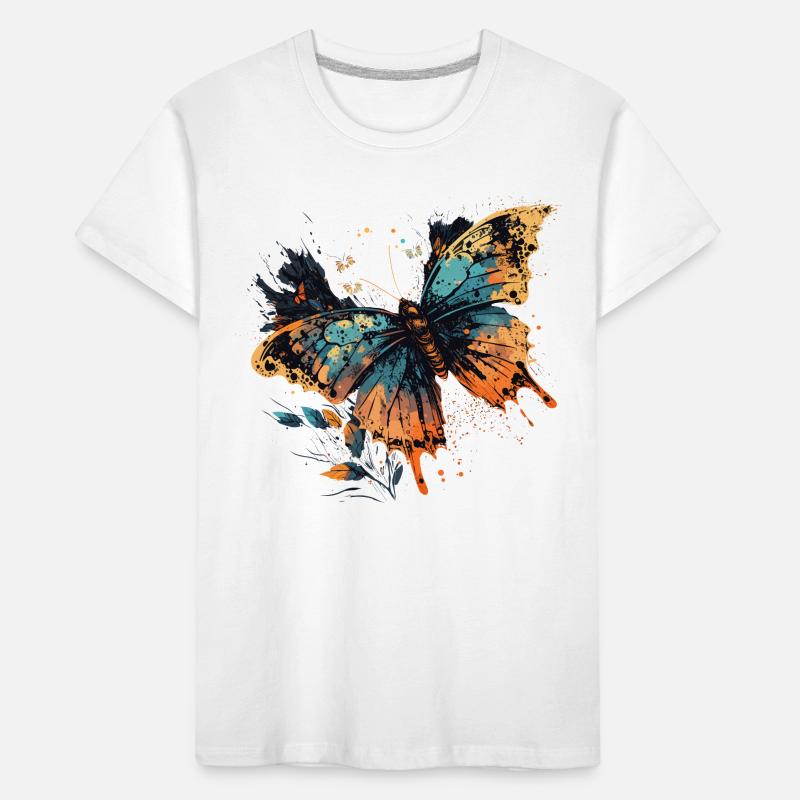 Pretty Butterfly Kids' Premium Organic T-Shirt