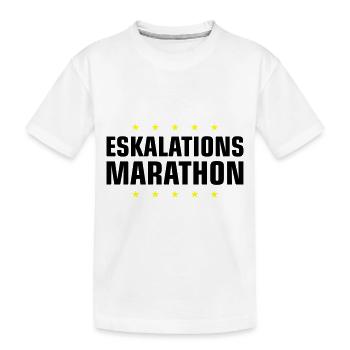 Eskalations Marathon - Kinder Premium Bio T-Shirt - Weiß - Vorne