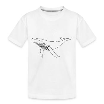 Baleine - baleine à bosse - mammifère marin - cadeau - T-shirt bio Premium Enfant - blanc - Devant