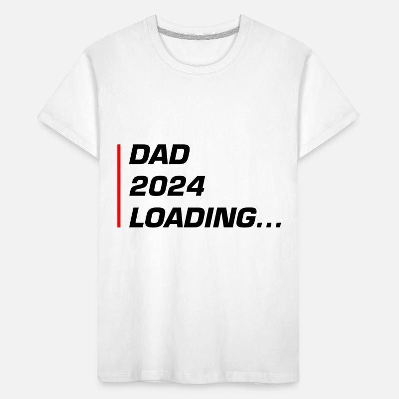 Dad 2024 Loading Papa Kinder Premium Bio T-Shirt