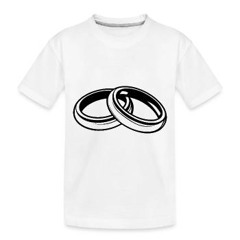 Symbole des alliances - T-shirt bio Premium Enfant - blanc - Devant