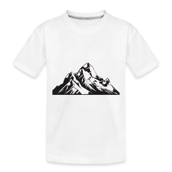 Berge Alpen Natur - Kinder Premium Bio T-Shirt - Weiß - Vorne